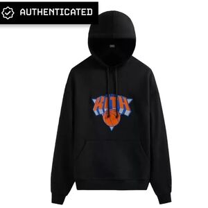 Kith New York Knicks Hoodie Sandrift, Size S, Color Black, Pre-owned
